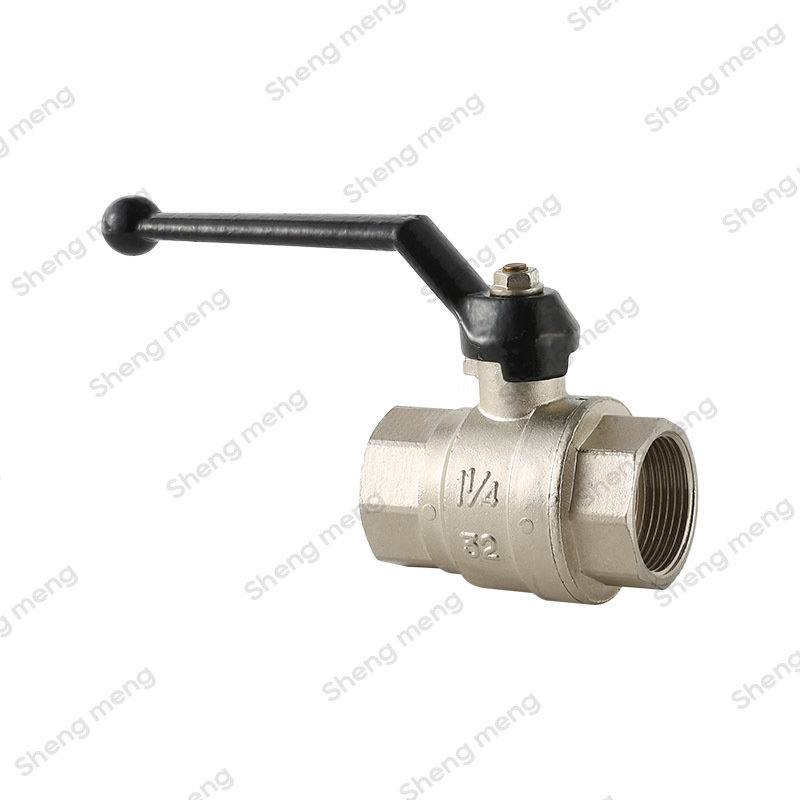 Series SM022 F/F Black Zinc Lever Full Bore Screwed BSPP Nickel Plated Body Zinc Ball Valves